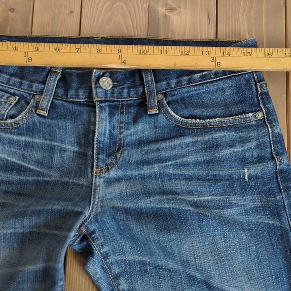 Adriano Goldschmied Patchwork Low Rise Straight Leg Jeans - Picture 11 of 14